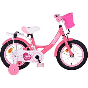 Volare Ashley Kinderfiets - Meisjes - 14 inch - Roze/Rood