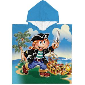 Kinderponcho Piraat