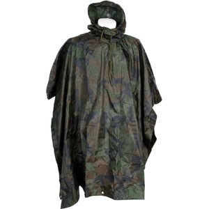 Fostex Poncho Zwaar Woodland - camouflage Groen