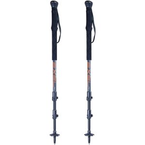 Exel PEAK Carbon 100 Trekking Poles 100/130 cm - Grey / Marron