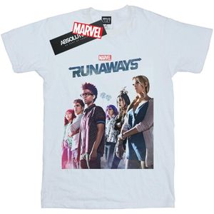 Marvel Jongens Runaways Misty Poster T-Shirt (140-146) (Wit)