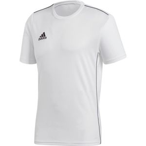 adidas - Core 18 Jersey - Witte Voetbalshirts - XS