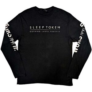Sleep Token Unisex volwassen T-shirt met lange mouwen en bedrukking in katoen (S) (Zwart)