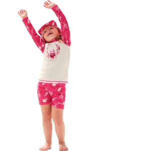 Regatta Childrens/Kids Peppa Pig Rash Top Set (86) (Roze Fusion/Wit)