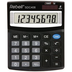 Rebell RE-SDC408-BX Calculator SDC408 Zwart