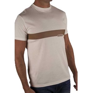 Mavic Corporate Stripe Short Sleeve T-shirt Beige L Man