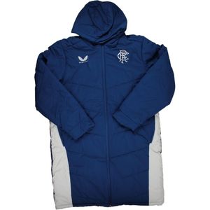 2023-2024 Rangers Coaches Long Match Day Bench Jacket (Blue)