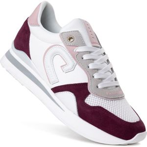 Cruyff Parkrunner Lux sneakers dames - Wit / Bordeaux rood