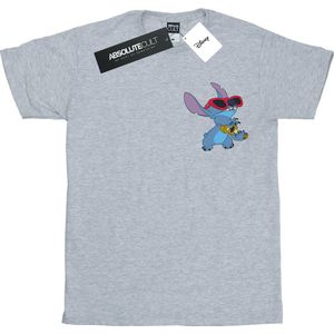 Disney Heren Lilo en Stitch Gitaar T-Shirt (4XL) (Sportgrijs)