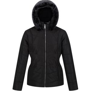 Regatta Dames/Dames Wildrose Gewatteerd Hooded Jacket (40 DE) (Zwart)