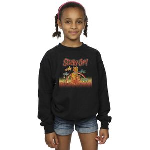 Scooby Doo Meisjes Palmbomen Sweatshirt (152-158) (Zwart)