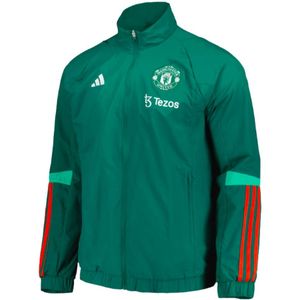 Adidas Manchester United 23/24 Tracksuit Jacket Pre Match Groen L