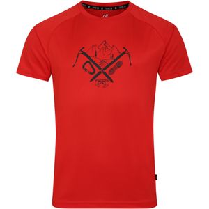 Dare 2B Heren Tech Mountain T-Shirt (M) (Sevilla Rood)
