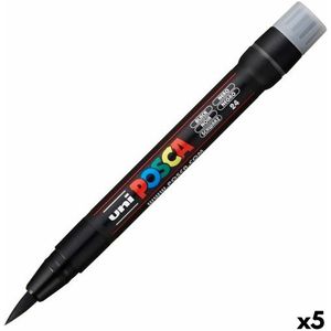 Markeerstiften POSCA PCF-350 Zwart 5 Stuks