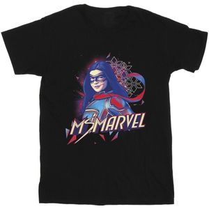 Marvel Mens Ms Marvel Face Fade T-Shirt