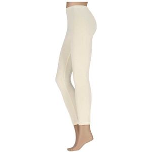 Legging Dames Katoen - Ecru - L/XL - Legging dames - Legging dames volwassenen - Legging katoen - Gekleurde legging