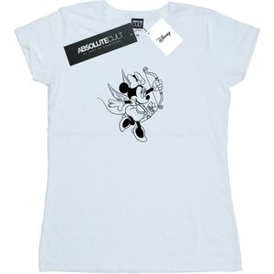 Disney Dames/Dames Minnie Mouse Love Cherub Katoenen T-Shirt (XXL) (Wit)