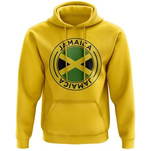 Jamaica Football Badge Hoodie (Yellow)
