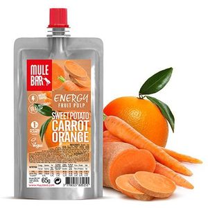 Mulebar Veganistische Fruitpulp - 65g - Zoete Aardappel Oranje Wortel