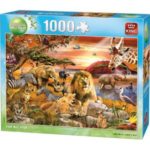 King puzzel animal world 1.000 st. 56010