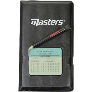 Masters Golf Score Kaart Houder  (Zwart)