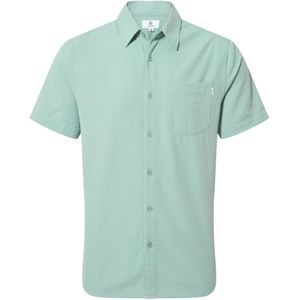 TOG24 Heren Fenton Stripe Seersucker Overhemd (XXL) (Gedempt groenblauw)