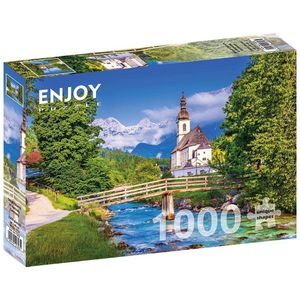 Puzzel 1000 stukjes Enjoy - Kleine kerk in Ramsau, Duitsland