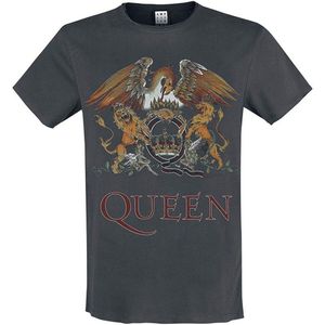 Amplified Queen Coral Crest Heren T-shirt (S) (Houtskool)