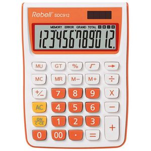 Rebell RE-SDC912OR-BX Calculator SDC912 Wit/Oranje