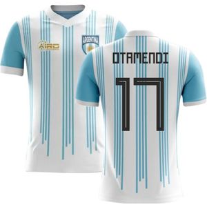 2022-2023 Argentina Home Concept Football Shirt (Otamendi 17)