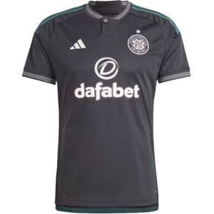 Adidas Celtic 23/24 Short Sleeve T-shirt Away Zwart L