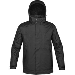 Stormtech Heren Fusion 5 In 1 Systeem Parka Hooded Waterdicht Ademend Jasje (3XL) (Zwart/Zwart)