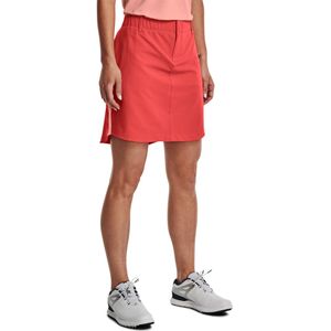 UA Links Woven Skort-Vermillion / Pink Sands / Metallic Silver