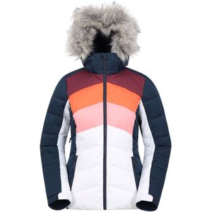 Mountain Warehouse Dames/Dames Cascade Gewatteerde Ski jas (34 DE) (Wit/zwart)