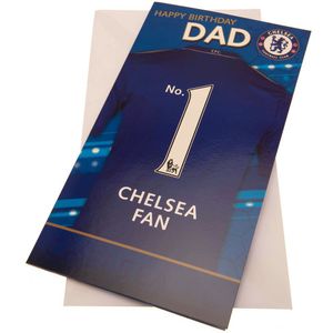 Chelsea FC verjaardagskaart  (Blauw/Wit)
