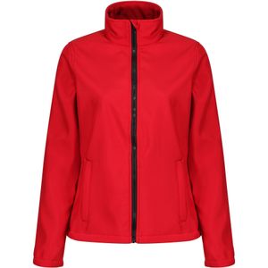 Regatta Opvallende Dames/dames Ablaze Afdrukbaar Soft Shell-jasje (46 DE) (Klassiek rood/zwart)