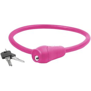 M-wave kabelslot silicone roze 60cm12mm