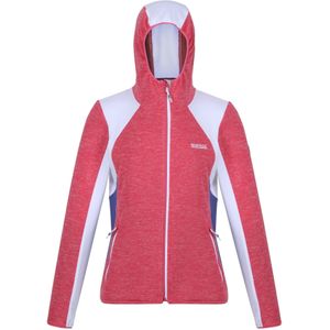 Regatta Dames/Dames Walbury V Contrast Panel Full Zip Fleecejack (34 DE) (Fruit Duif/Wit)