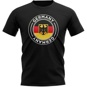 Germany Football Badge T-Shirt (Black)