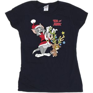 Tom & Jerry Womens/Ladies Christmas Reindeer Cotton T-Shirt