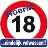 Huldeschild Verkeersbord-18 Jaar