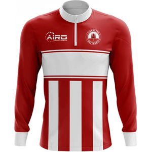 Gibraltar Concept Football Half Zip Midlayer Top (Red-White)