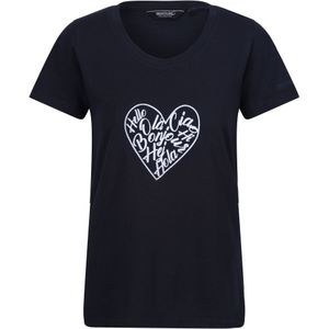 Regatta Dames/Dames Filandra VIII Amore Hart T-Shirt (42 DE) (Marine)