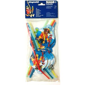 Riethmuller Playmobil Pirate Disposable Straws (Pack of 10)
