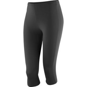 Spiro Dames/dames Impact Softex Ademende Capri-broek (S) (Zwart)