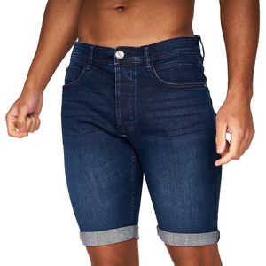 Crosshatch Heren Tadcaster Denim Shorts (36R) (Donkere wasbeurt)