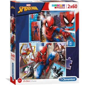 Spiderman Puzzel (2x60 Stukjes)
