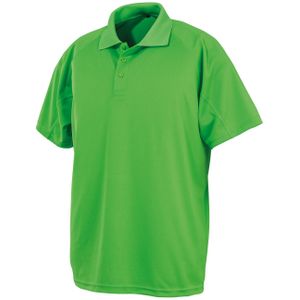 Spiro Unisex Volwassenen Impact Performance Aircool Polo Shirt (XL) (Lime Punch)
