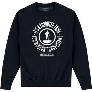 Subbuteo Uniseks Thing Sweatshirt voor volwassenen (XXL) (Zwart)