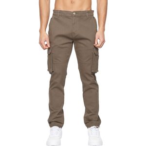 Crosshatch Heren Frentons Cargo Broek (32L) (Khaki)